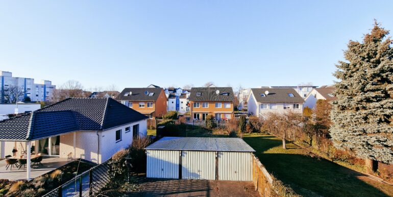 Aussicht Hinterhaus auf Hof und Garten